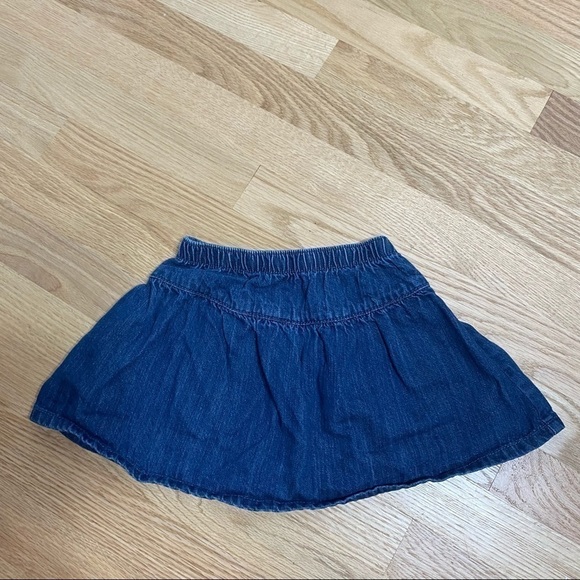Gymboree Denim Skirt Black Cat Halloween 3T Blue - Picture 5 of 5